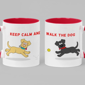 mok keep calm and walk the dog rood